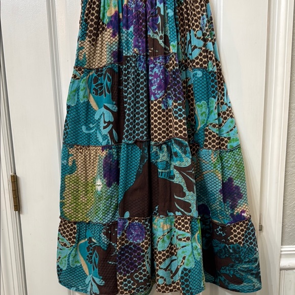 Patterned Ruffle Layered Sundress Dress - Picture 7 of 8